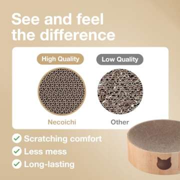 Necoichi Cat Scratcher Bowl for Cats - Stylish Comfort Lounger