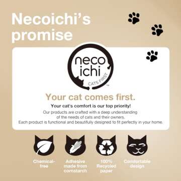 Necoichi Cat Scratcher Bowl for Cats - Stylish Comfort Lounger