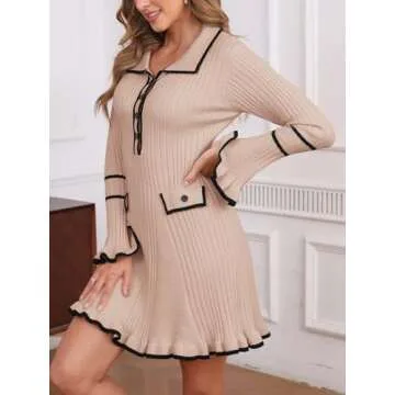 Stylish Ladyful Women's Sweater Mini Dress for All Occasions