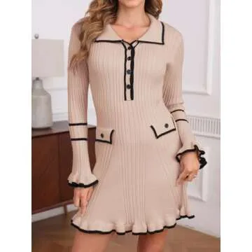 Stylish Ladyful Women's Sweater Mini Dress for All Occasions