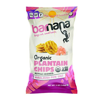 Barnana Organic Plantain Chips with Himalayan Pink Salt - Guilt-Free Crunchy Snack