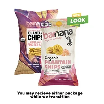 Barnana Organic Plantain Chips Himalayan Pink Salt 5 Oz