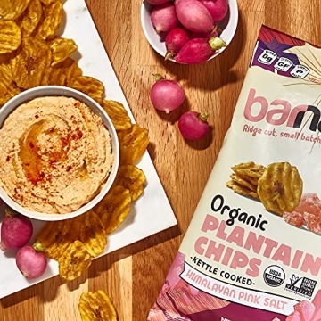 Barnana Organic Plantain Chips Himalayan Pink Salt 5 Oz
