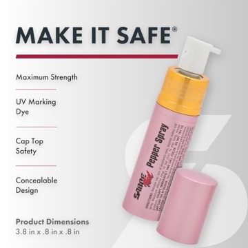 SABRE Lipstick Pepper Spray for Discreet Self-Defense