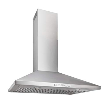 Broan-NuTone BWP2304SS 30-inch Wall-Mount Convertible Chimney-Style Pyramidal Range Hood with 3-Spee...