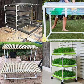 SDTC Tech 4-Pack 1" Tee PVC Fitting 3 Way Furniture Grade Pipe Elbow Connector for DIY PVC Shelf Garden Support Structure Storage Frame