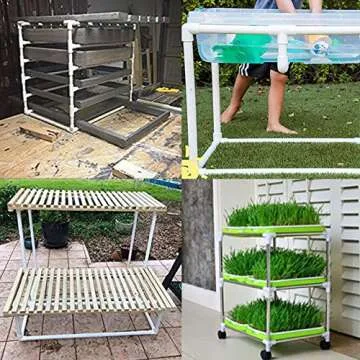 SDTC Tech 4-Pack 1" Tee PVC Fitting 3 Way Furniture Grade Pipe Elbow Connector for DIY PVC Shelf Garden Support Structure Storage Frame