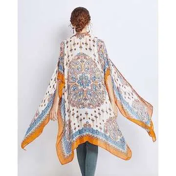 Boho Kimono Cardigan for Women Casual Summer Coverup