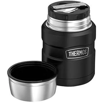 THERMOS 16 Ounce Vacuum-Insulated Food Jar with Spoon