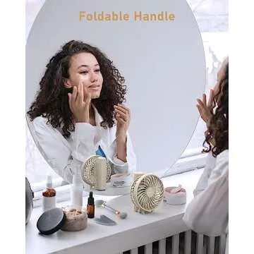 Portable TriPole Handheld Fan with Long Battery Life
