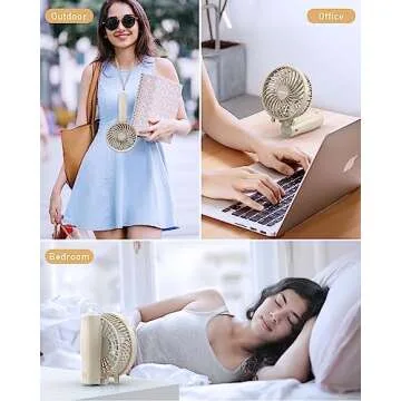 Portable TriPole Handheld Fan with Long Battery Life