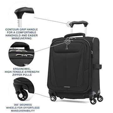Travelpro Maxlite 5 Lightweight Expandable Carry On Suitcase