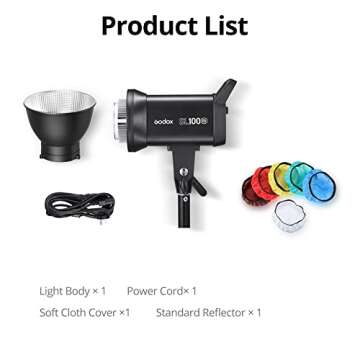 Godox SL100Bi 100W Adjustable Color LED Video Light for Content Creators