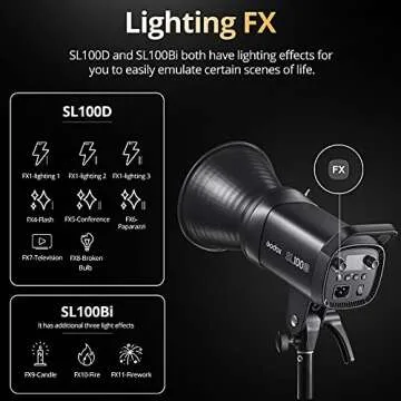 Godox SL100Bi 100W LED Video Light with Adjustable Color Temperature