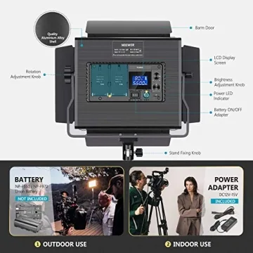 Neewer 660 Bi-Color Dimmable LED Video Light Panel