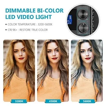 Neewer 660 Bi-Color Dimmable LED Video Light Panel