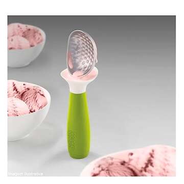 Joseph Joseph Dimple Non-Drip Ice Cream Scoop, Green
