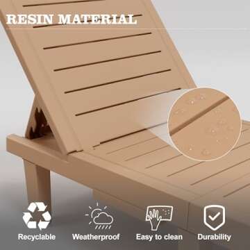 UDPATIO Oversized Adjustable Lounge Chairs for Outdoor Comfort