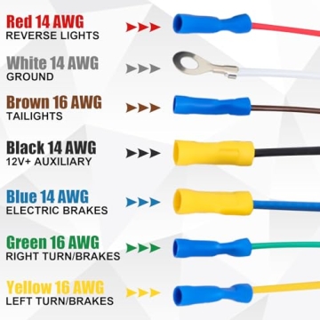 Durable 7 Way RV Trailer Light Connector for Fast Installation
