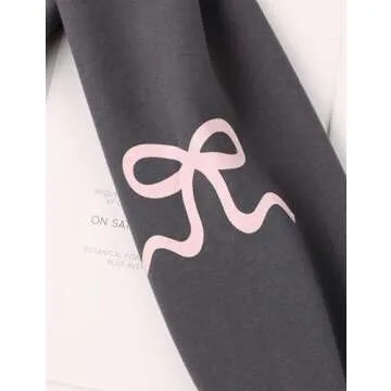 Stylish Livtany Bow Trim Oversized Hoodies for Women