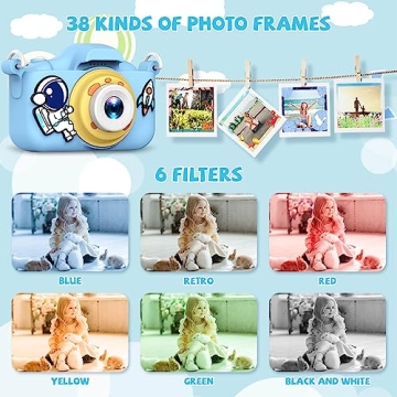 JCC Kids Camera for 3-12 Year Olds, 20MP Portable Selfie Toy