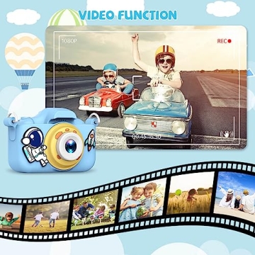 JCC Kids Camera for 3-12 Year Olds, 20MP Portable Selfie Toy