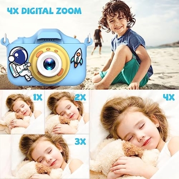 JCC Kids Camera for 3-12 Year Olds, 20MP Portable Selfie Toy
