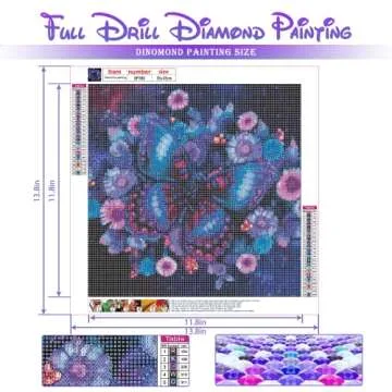 Kelursien DIY 5D Butterfly Diamond Painting Kit for All Ages