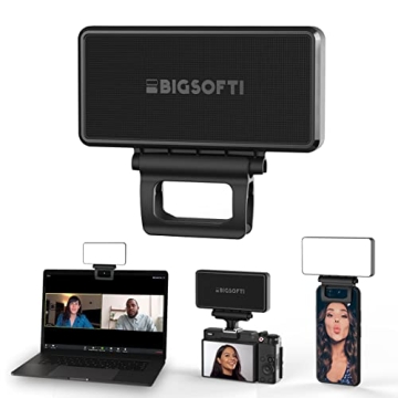 BIGSOFTI Portable LED Soft Selfie Light - USB Rechargeable