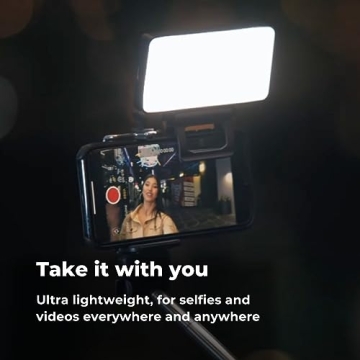 BIGSOFTI Portable LED Soft Selfie Light - USB Rechargeable