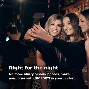 BIGSOFTI Portable LED Soft Selfie Light - USB Rechargeable