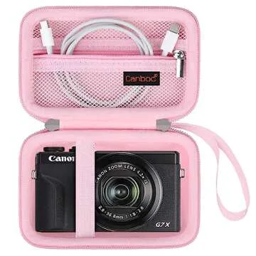 Canboc Carrying Case for Canon PowerShot G7 X Mark II/ G7 X Mark III / G5 X Mark II / G7X Digital Ca...