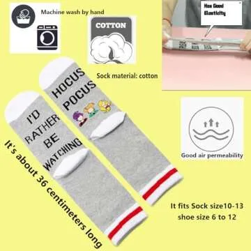 TSOTMO Witch Gift Socks for Halloween Movie Lovers