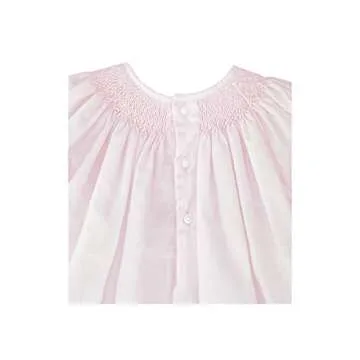 Petit Ami Baby Girls' Bishop Smocked Daydress, Newborn, Pink