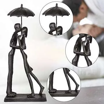 Jalunth Iron Sculpture - Elegant Couple Home Decor