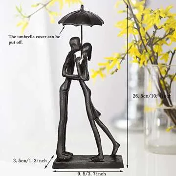 Jalunth Iron Sculpture - Elegant Couple Home Decor