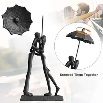 Jalunth Iron Sculpture - Elegant Couple Home Decor