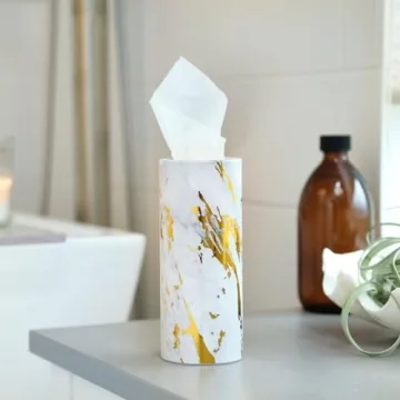 Zodaca Marble Car Tissues Stylish Absorbent Travel Wipes