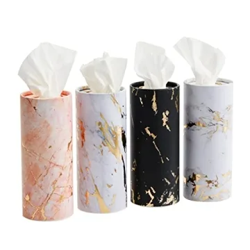 Zodaca Marble Car Tissues Stylish Absorbent Travel Wipes