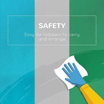 Soozier 5 Piece Climb and Crawl Activity Play Set, Baby Soft Play Set, Foam Climbing Blocks for Toddlers, Kids Preschooler Indoor Play Equipment Contemporary