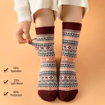 Clothirily Wool Socks - Cozy & Stylish Winter Essential