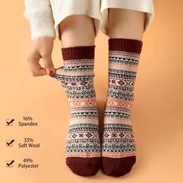 Clothirily Wool Socks - Cozy & Stylish Winter Essential