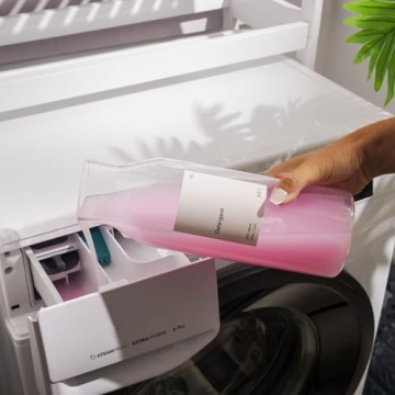 KIVY Glass Laundry Detergent Dispenser Set with Labels