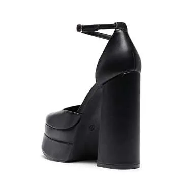 DREAM PAIRS Stylish Chunky Platform Heels for Women