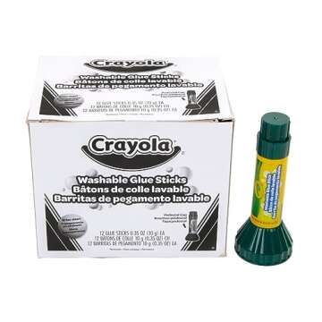 Crayola; Washable Glue Sticks; Art Tools; 12 ct.; Great for Classroom Projects