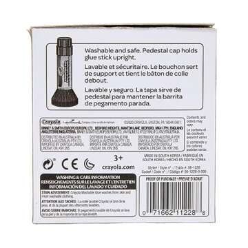 Crayola Washable Glue Sticks for Kids Crafting Supplies