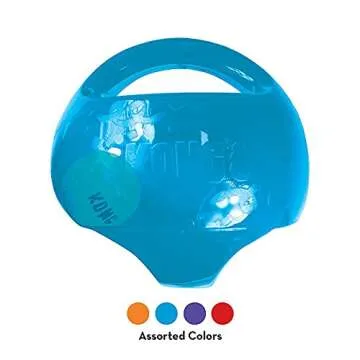 KONG Jumbler Ball - Interactive Dog Toy for Dog & Puppy Playtime - Fetch Toy with Tennis Ball - Dog Supplies for Engaging Play - for Medium/Large Dogs - Assorted Colors