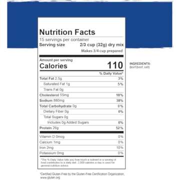 Mountain House Diced Beef | Freeze Dried Survival & Emergency Food | #10 Can | Gluten-Free