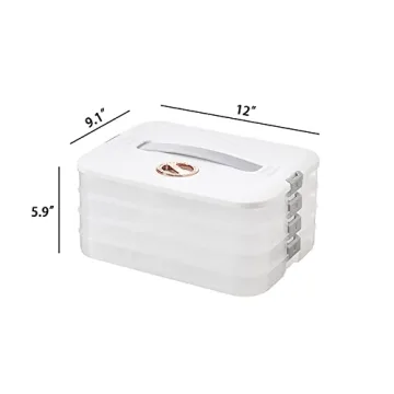 Jonvin 4-Layer Stackable Food Containers with Lids