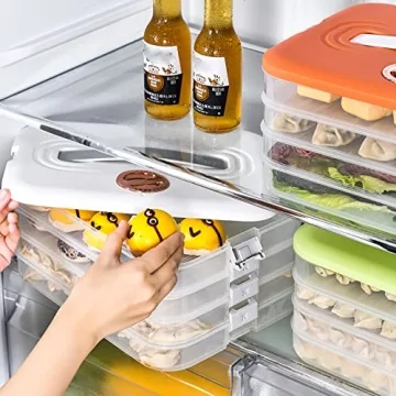 Jonvin 4-Layer Stackable Food Containers with Lids